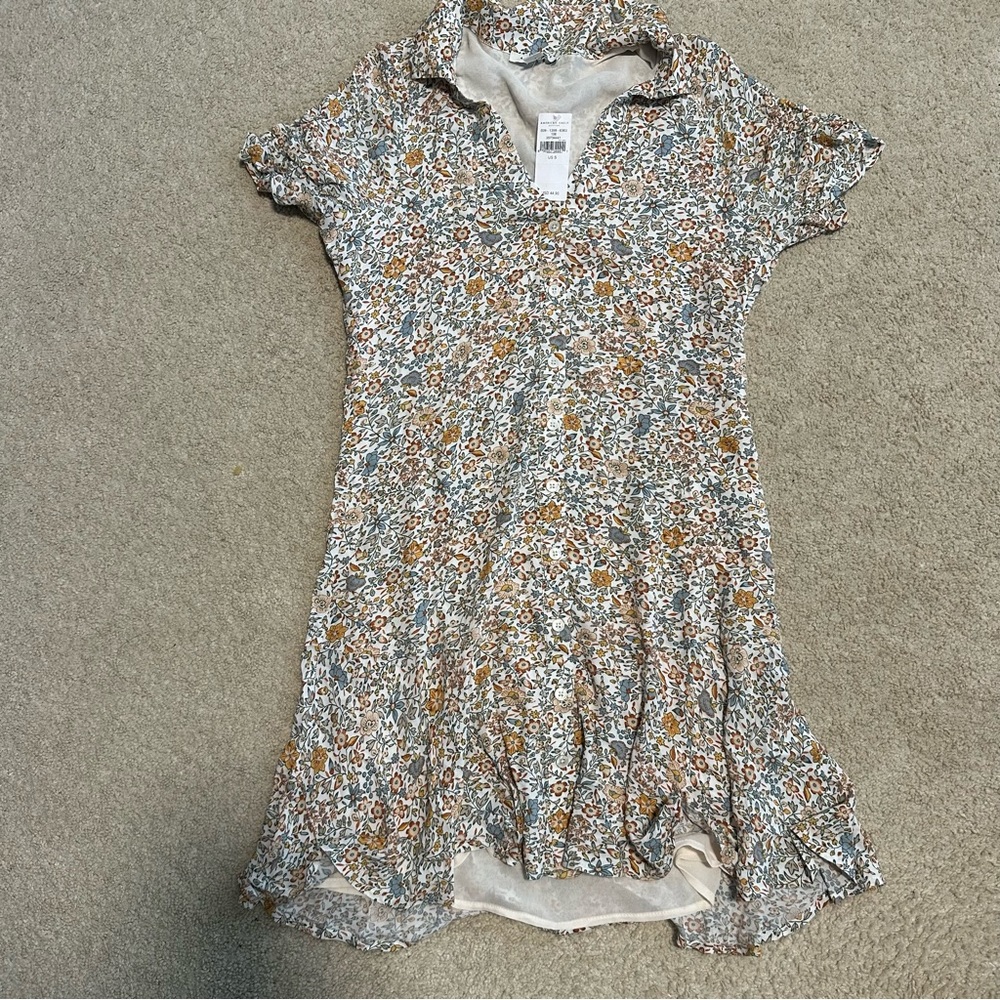 NWT American Eagle short sleeve button down dress